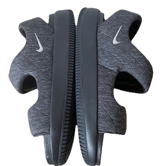 New Nike Calm SE Black/Black/Metallic Silver HJ9000-002 Women's Sandals SZ 10 - Picture 6 of 8